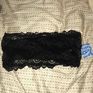black free people lace bandeau